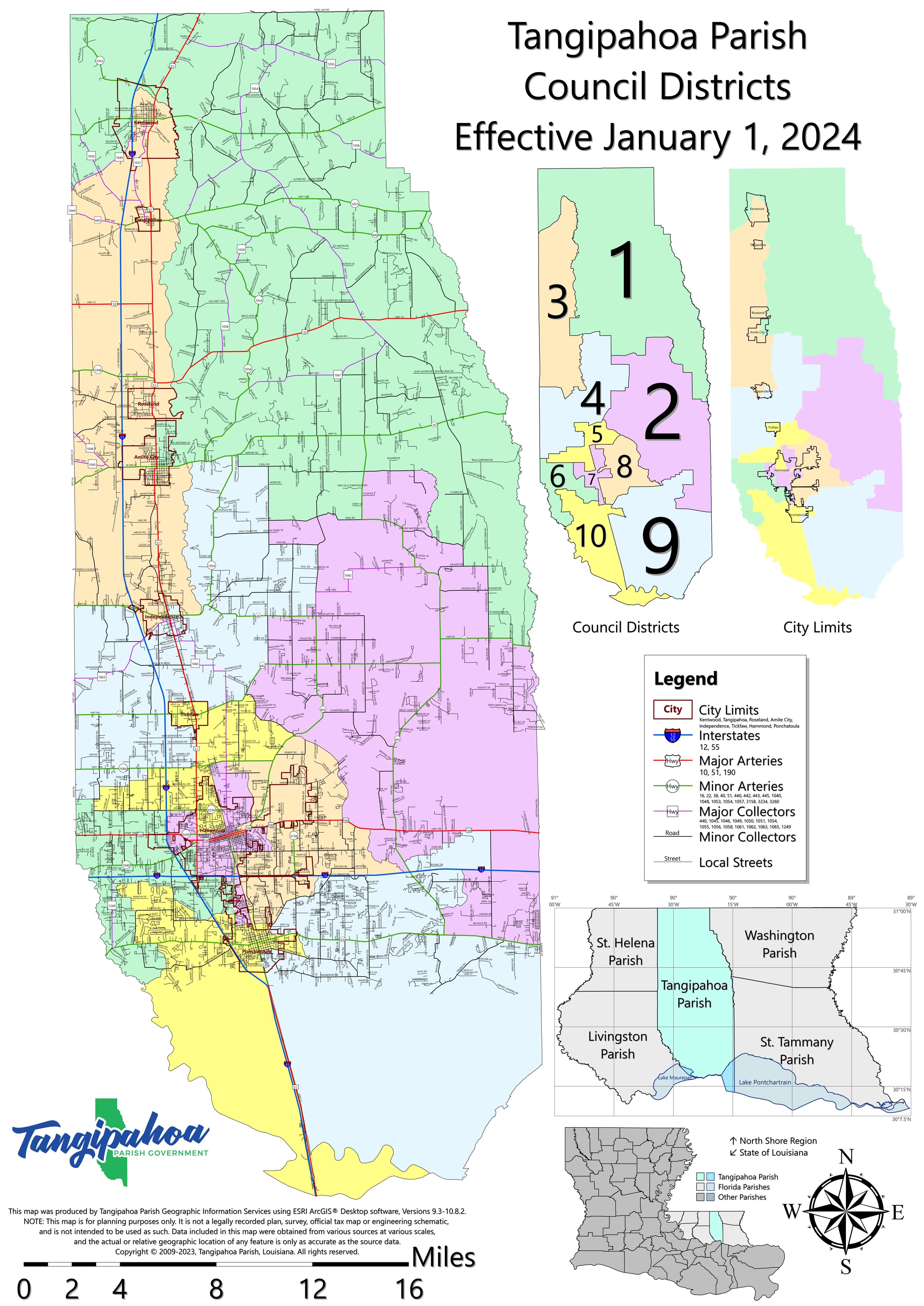 Find Your District Tangipahoa Parish Government