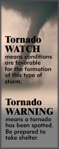 Tornado Watch and Warning Graphic